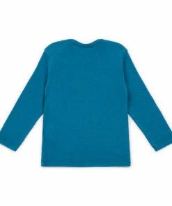 Tina Organic Cotton T-shirt Peacock blue Bonton Fashion Baby -Baby Tops Elegant Store tina organic cotton t shirt peacock blue bonton fashion baby 2