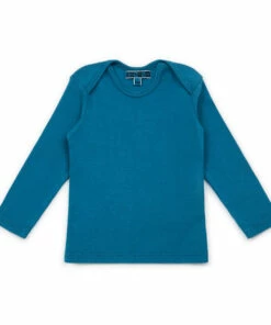 Tina Organic Cotton T-shirt Peacock blue Bonton Fashion Baby
