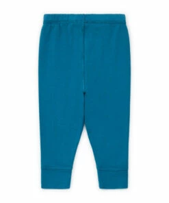 Tino Organic Cotton Leggings Peacock blue Bonton Fashion Baby 5 Tino Organic Cotton Leggings Peacock blue Bonton Fashion Baby -Baby Tops Elegant Store tino organic cotton leggings peacock blue bonton fashion baby 2