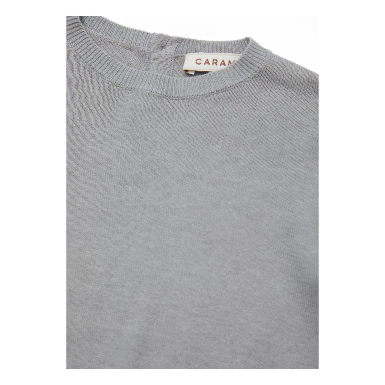 Todea Linen and Cotton Baby Jumper Grey Caramel Fashion Baby 2 Todea Linen and Cotton Baby Jumper Grey Caramel Fashion Baby - Image 2