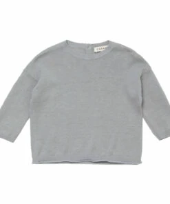 Todea Linen and Cotton Baby Jumper Grey Caramel Fashion Baby