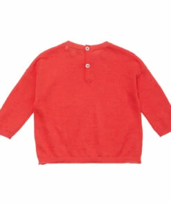 Todea Linen and Cotton Baby Jumper Red Caramel Fashion Baby 5 Todea Linen and Cotton Baby Jumper Red Caramel Fashion Baby -Baby Tops Elegant Store todea linen and cotton baby jumper red caramel fashion baby 2
