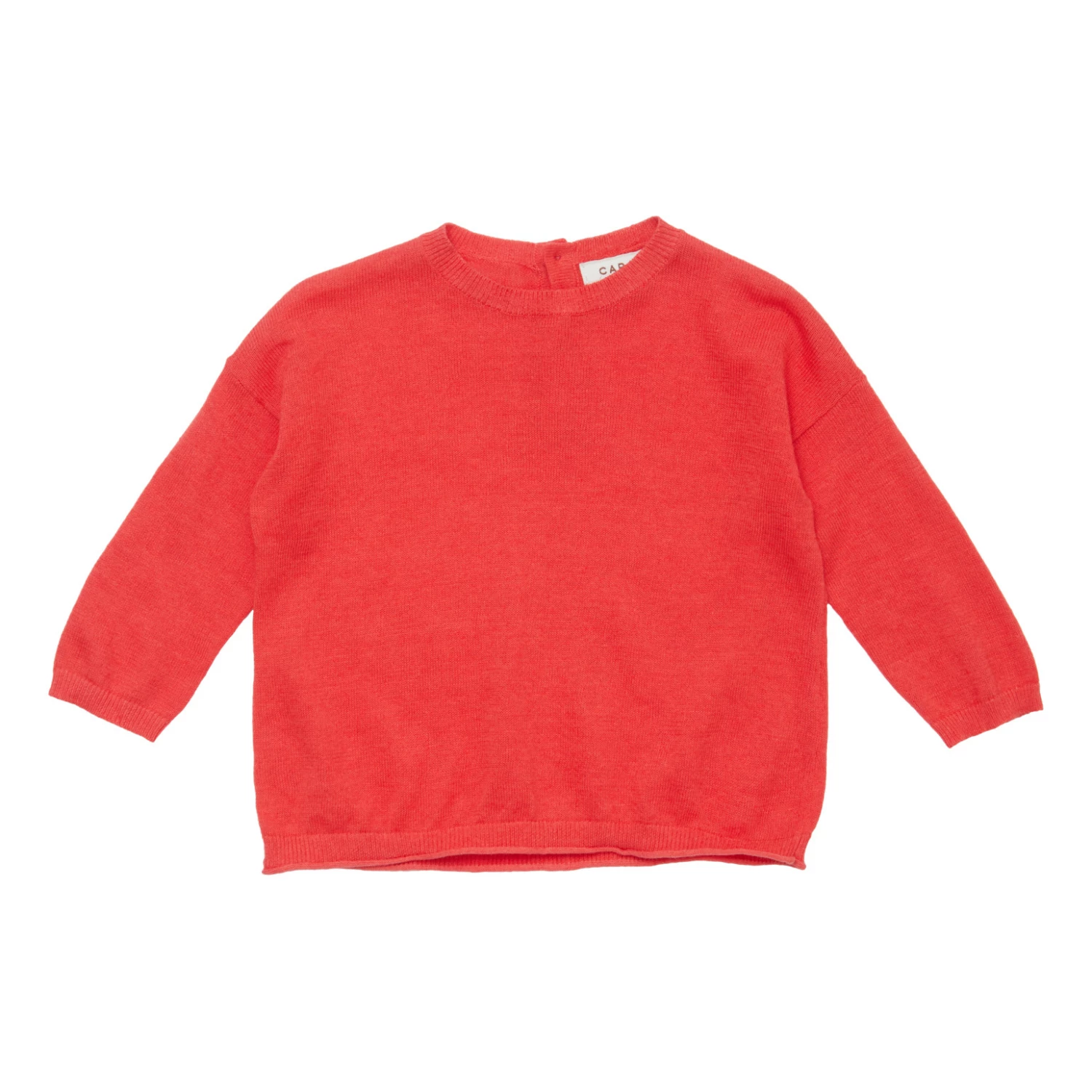 Todea Linen and Cotton Baby Jumper Red Caramel Fashion Baby 1 Todea Linen and Cotton Baby Jumper Red Caramel Fashion Baby