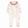 Toile de Jouy Sleepsuit Peach Tartine et Chocolat Fashion Baby