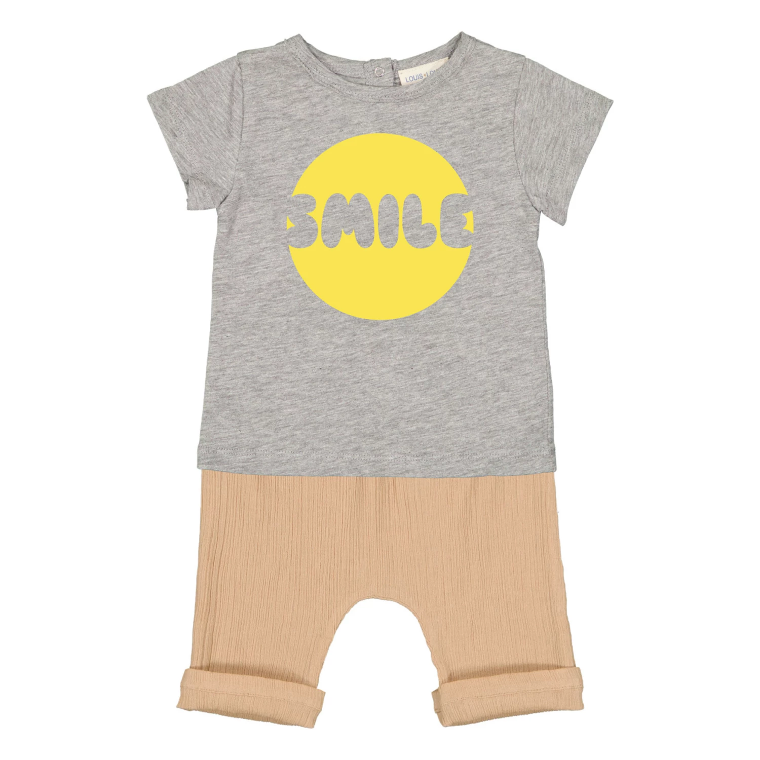 Tom Smile T-shirt Heather grey Louis Louise Fashion Baby 2 Tom Smile T-shirt Heather grey Louis Louise Fashion Baby - Image 2