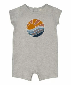 Toto Jersey Playsuit Heather grey Louis Louise Fashion Baby