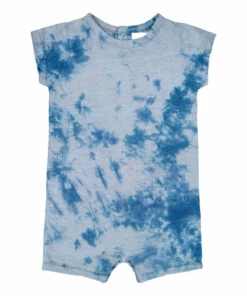 Toto Tie-Dye Jersey Playsuit Blue Louis Louise Fashion Baby
