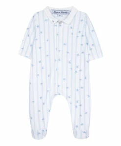 Turtle Footed Pyjamas Ecru Tartine et Chocolat Fashion Baby