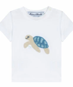 Turtle T-shirt Ecru Tartine et Chocolat Fashion Baby