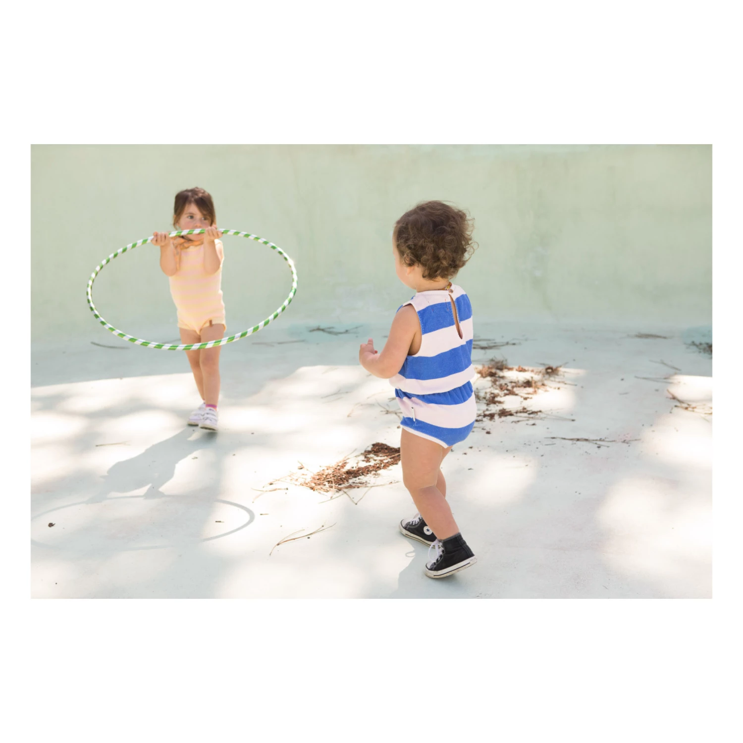 Two-Tone Jumpsuit Pale pink Piupiuchick Fashion Baby 2 Two-Tone Jumpsuit Pale pink Piupiuchick Fashion Baby - Image 2