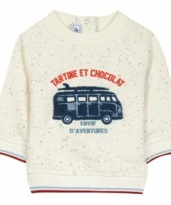Van Sweatshirt Heather white Tartine et Chocolat Fashion Baby