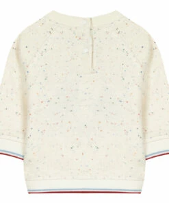 Van Sweatshirt Heather white Tartine et Chocolat Fashion Baby 7 Van Sweatshirt Heather white Tartine et Chocolat Fashion Baby -Baby Tops Elegant Store van sweatshirt heather white tartine et chocolat fashion baby 3