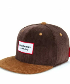 Velvet Baseball Cap Brown Hello Hossy Fashion Baby, Children