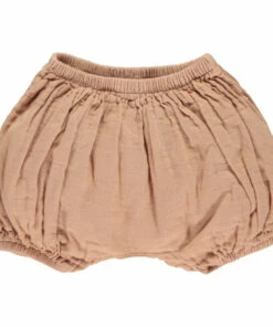 Verbena Double Cotton Muslin Bloomers Dusty Pink Poudre Organic Fashion Baby