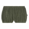 Verbena Organic Cotton Terry Cloth Bloomers Dark green Poudre Organic Fashion Baby