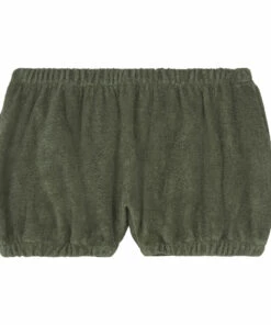 Verbena Organic Cotton Terry Cloth Bloomers Dark green Poudre Organic Fashion Baby