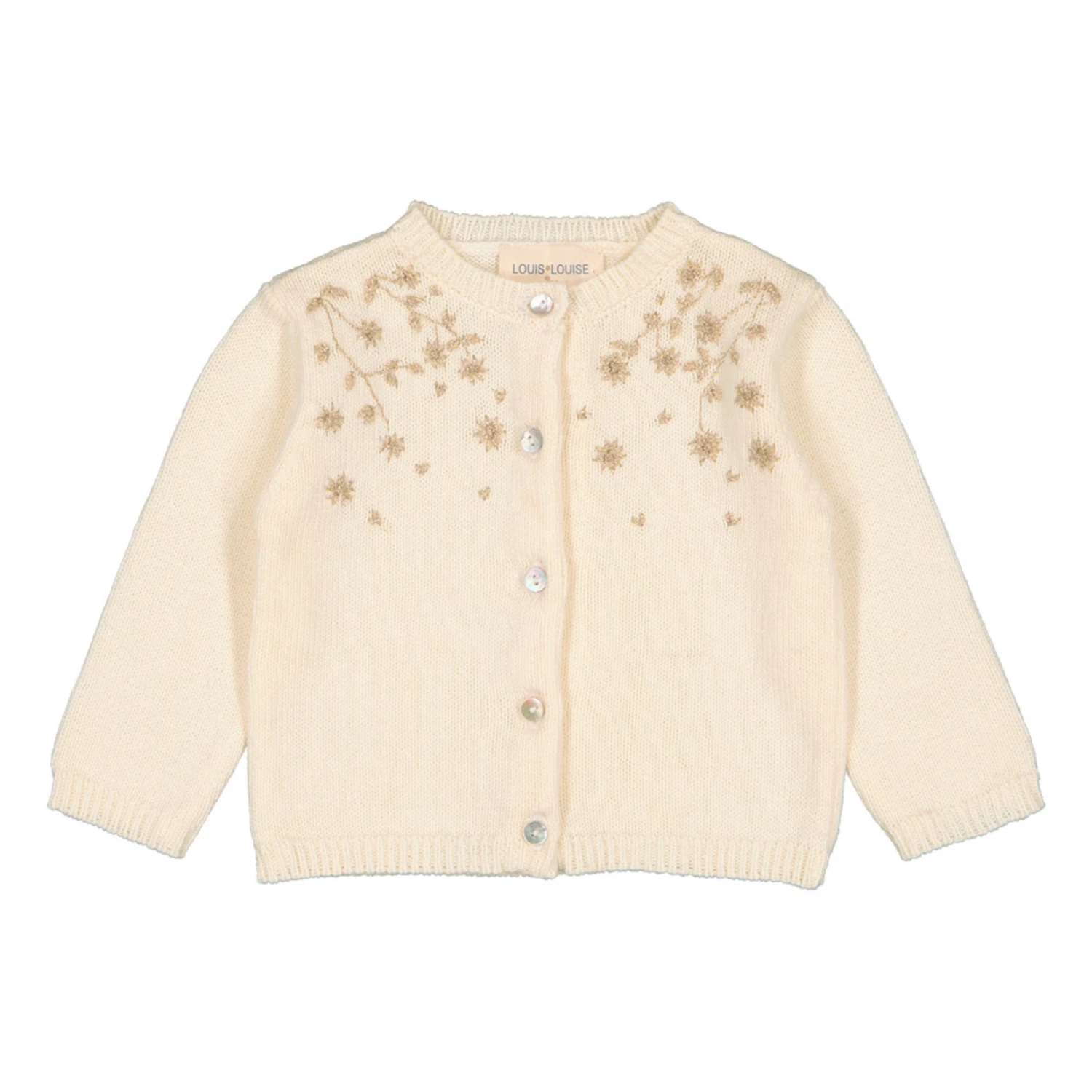Vianne Hand Embroidered Cardigan Ecru Louis Louise Fashion Baby, Children 1 Vianne Hand Embroidered Cardigan Ecru Louis Louise Fashion Baby, Children