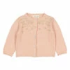 Vianne Hand Embroidered Cardigan Pale pink Louis Louise Fashion Baby