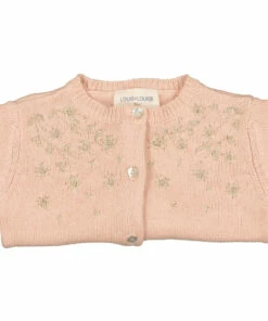 Vianne Hand Embroidered Cardigan Pale pink Louis Louise Fashion Baby -Baby Tops Elegant Store vianne hand embroidered cardigan pale pink louis louise fashion baby 2