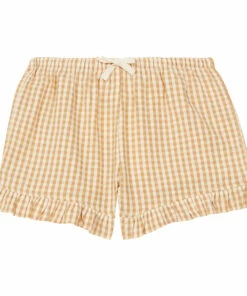 Birch Organic Cotton Gingham Hat Yellow Konges Slojd Fashion Baby, Children