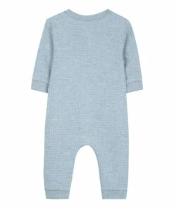 Waffle Jumpsuit Blue Tartine et Chocolat Fashion Baby -Baby Tops Elegant Store waffle jumpsuit blue tartine et chocolat fashion baby 2