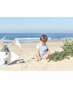 Waffle Overalls Blue Tartine et Chocolat Fashion Baby