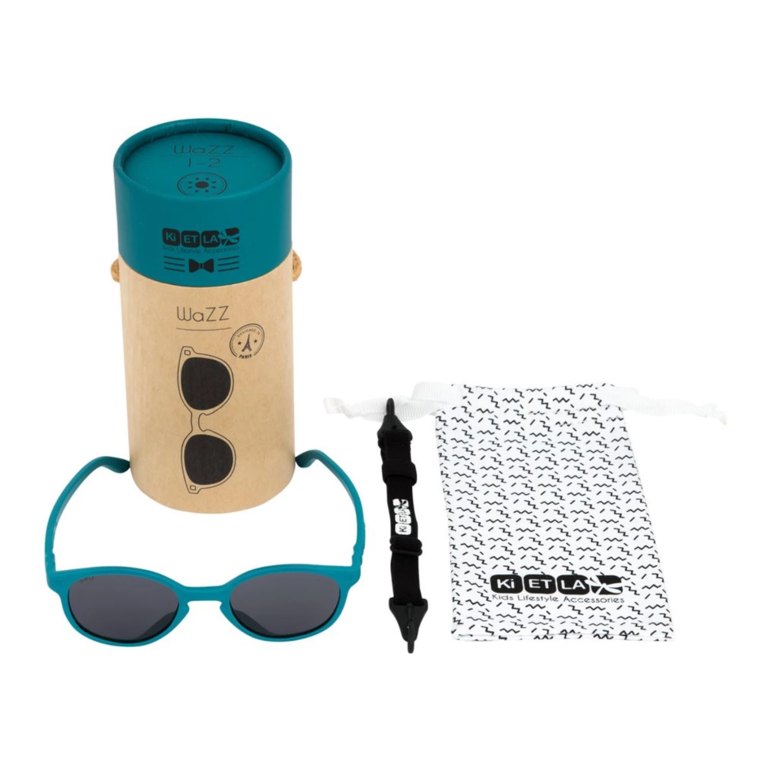 Wazz Sunglasses with Removable Strap Blue Green KI ET LA Fashion Baby, Children 6 Wazz Sunglasses with Removable Strap Blue Green KI ET LA Fashion Baby, Children - Image 6