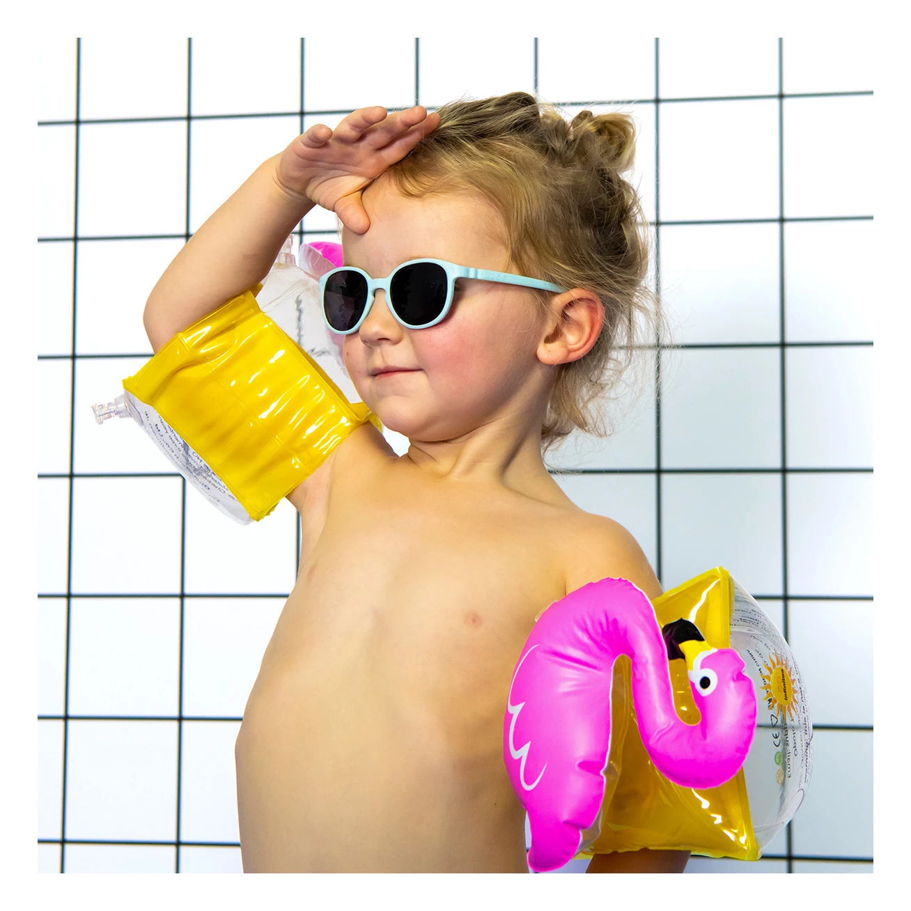 Wazz Sunglasses with Removable Strap Light Blue KI ET LA Fashion Baby, Children 2 Wazz Sunglasses with Removable Strap Light Blue KI ET LA Fashion Baby, Children - Image 2