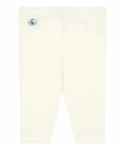 Wool and Cotton Leggings White Petit Bateau Fashion Baby