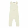 Wool and Minota Cotton Dungarees Ecru Bonton Fashion Baby