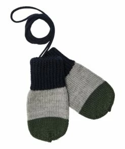Wool Mittens Navy blue FUB Fashion Baby