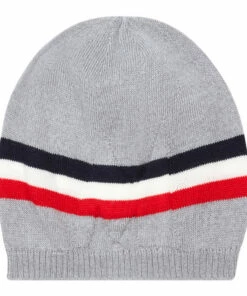 Wool Striped Beanie Grey Moncler Fashion Baby