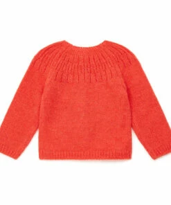 Woollen Cardigan Red Bonton Fashion Baby -Baby Tops Elegant Store woollen cardigan red bonton fashion baby 2