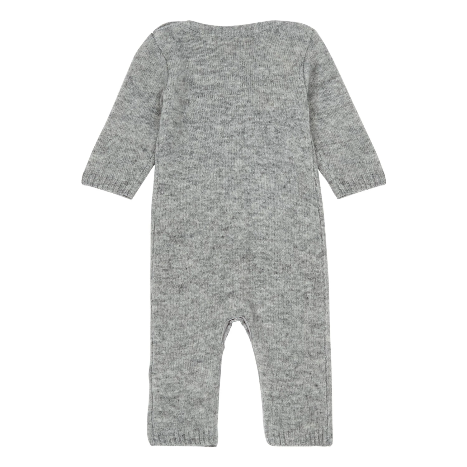 Woollen Jumpsuit Grey Bonton Fashion Baby 2 Woollen Jumpsuit Grey Bonton Fashion Baby - Image 2