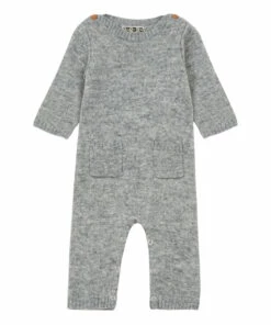 Woollen Jumpsuit Grey Bonton Fashion Baby