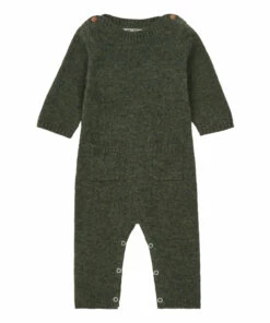 Woollen Jumpsuit Khaki Bonton Fashion Baby