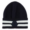 Woollen Striped Beanie Navy blue Moncler Fashion Baby