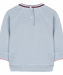 World Map Embroidered Sweatshirt Blue Tartine et Chocolat Fashion Baby -Baby Tops Elegant Store world map embroidered sweatshirt blue tartine et chocolat fashion baby 2