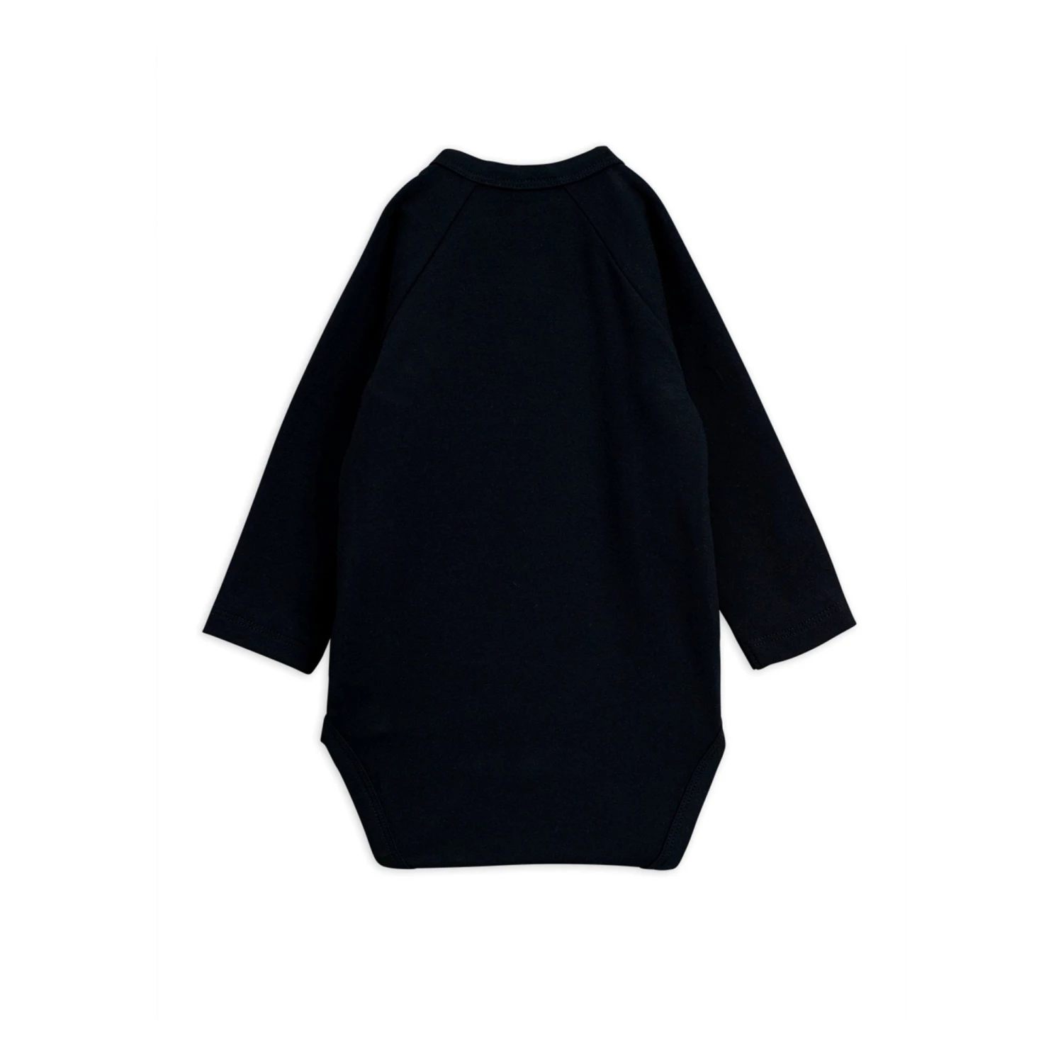 Wrapover Baby Bodysuit Black Mini Rodini Fashion Baby 2 Wrapover Baby Bodysuit Black Mini Rodini Fashion Baby - Image 2