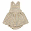 Zoé Striped Dress and Bloomers Ecru Ketiketa Fashion Baby